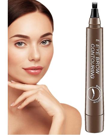Eyebrow Liquid 4 Points Eyebrow | Microblading Eyebrow Pencil Long-Lasting Eyebrow Makeup for Natural-Looking Eyebrow Ngumms Dark Brown - Buy Online on GoSupps.com
