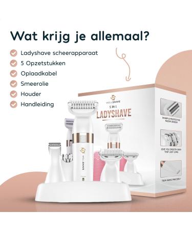 Wellshave 5 in 1 Women's Razor & Bikini Trimmer Essential Shaving & Grooming Tool for Ladies - Buy Online on GoSupps.com