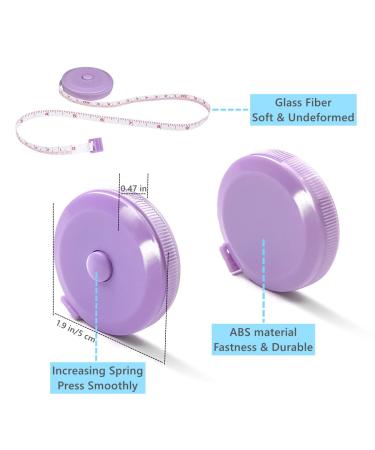 3 Pack Small Retractable Measuring Tape for Body Measurements - 60-Inch Flexible Fabric Tape Measure - Tailor Fashion Macaron 3 Color Set - Buy Online on GoSupps.com