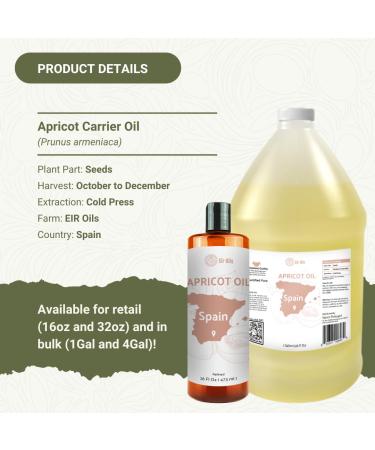 Nature Packaged Apricot Kernel Oil - Direct from Spain and Turkey - 100% Pure Carrier Oil for Hair, Face, and Skin - Cold-Pressed Carrier Oils - (16 oz) 2 Packs - Buy Online on GoSupps.com