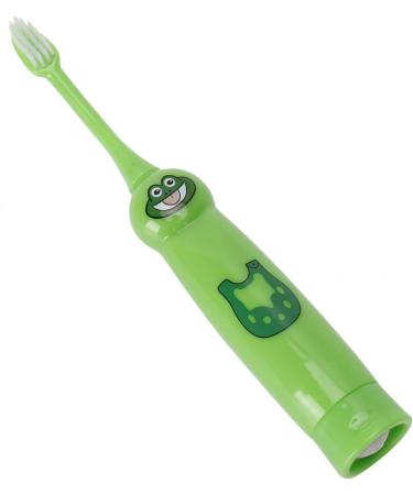 Sweet Electric Children's Toothbrush - Waterproof Green Frog Gift with Soft PBT Bristles | 1-Pack - Buy Online on GoSupps.com