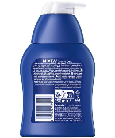 Nivea Cream Care Soap 250ml Gentle Liquid Hand Soap with Original Fragrance | 2-Pack for Moisturized Skin - Buy Online on GoSupps.com