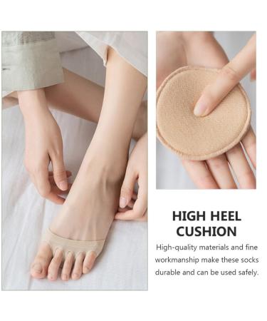Healifty Cotton Five-Finger Invisible Socks - 4 Pairs Foot Pain Relief & Toe Protection Pads for Comfort - Buy Online on GoSupps.com