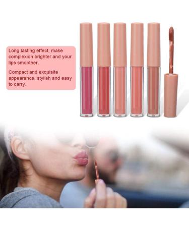 Buy Matte Lipstick Set - 5pcs Mini Waterproof Long Lasting Lipstick & Lipgloss - International Shipping Available - Buy Online on GoSupps.com
