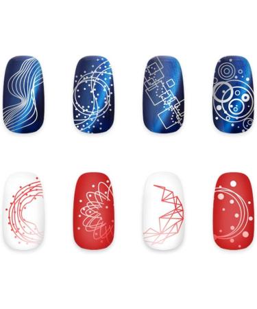 Alexnailart Butterfly Geometry Nail Art Stamping Plate (GE007) - Manicure Print Tool - Buy Online on GoSupps.com