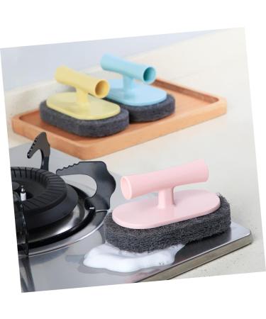 Solustre 3-in-1 Cleaning Brush & Dishwash Pad - Effective Kitchen Scrubbing & Scouring Solutions for Effortless Cleaning - Buy Online on GoSupps.com