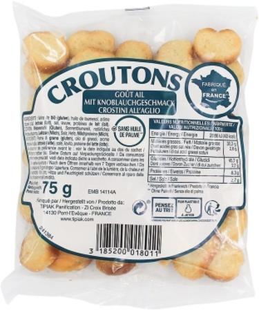 SpiceMasters.co.uk Pack of 20 Garlic Flavoured Croutons 75 g - Buy Online on GoSupps.com
