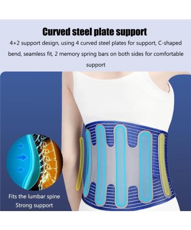 Thyxg Medical Lumbar Spine Back Belt - Herniated Disc Device with Pneumatic Traction & 4 Curved Steel Plate Supports - XL for Effective Lumbar Compression Relief - Buy Online on GoSupps.com