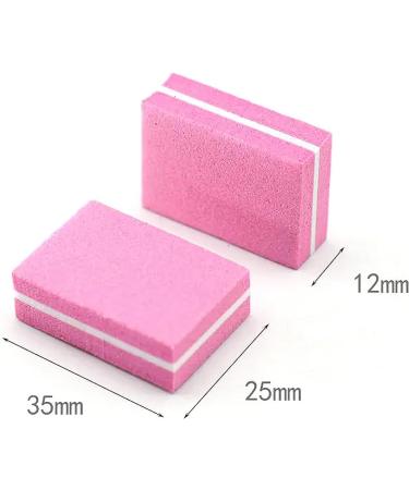 BOULTON Mini Nail Buffer Pack of 50 | 100/180 Grit Nail Buffer Blocks Sanding Block for Natural Gel & Acrylic Nails | Nail Buffers Buffing Block for Home & Salon | Nail Buffer Block (Black) - Buy Online on GoSupps.com
