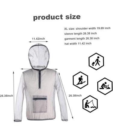 Pastorist Moskito Suits for Adults - Mosquito Proof Clothing Mesh Net Bug Jacket & Pants for Fishing Hiking & Camping (XL) - Buy Online on GoSupps.com
