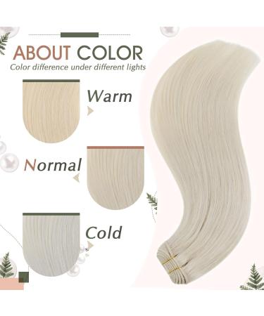 Runature 40cm Remy Hair Extensions - Blond #800 | 100g Real Hair for Seamless Weave - Buy Online on GoSupps.com
