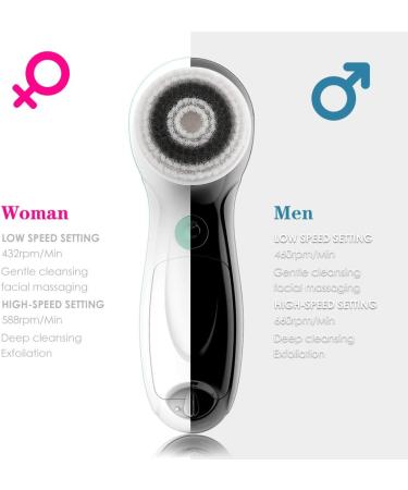 TOUCHBeauty Men's Waterproof Facial Cleansing Brush | Dual Modes, Portable Spin Face Brush for Deep Cleaning | AG-0759MT Black2021 - Buy Online on GoSupps.com