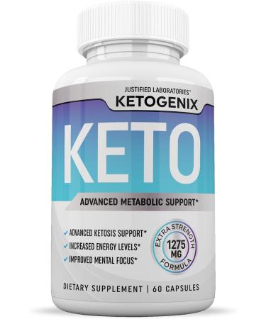 Ketogenix Keto Pills 1275MG New & Improved Formula Contains Apple Cider Vinegar Extra Virgin Olive Oil Powder Green Tea Leaf 60 Capsules 60 Count (Pack of 1) - Buy Online on GoSupps.com