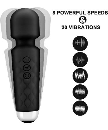 Waterproof Rechargeable Handheld Back Massager for Muscle Recovery - Black (6 * 1.5 INCH) - Buy Online on GoSupps.com