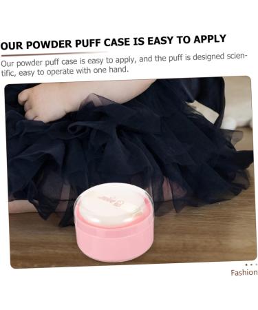 6pcs Baby Powder Puff Set | Travel-Friendly Body Powder Dispenser with Puff | Empty Pink Powder Container - Buy Online on GoSupps.com