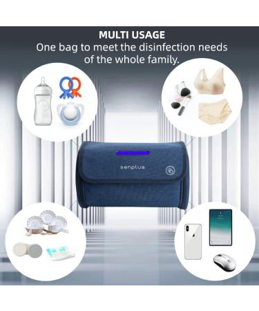 Foldable UV Sanitizer Bag for Baby Bottles, Bowls, Underwear, and Travel Supplies - Buy Online on GoSupps.com