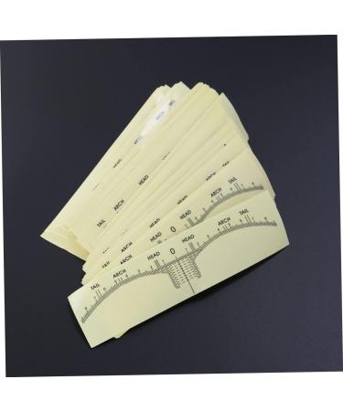 NOLITOY 200 Pcs Transparent Stickers Eyebrow Measuring Ruler Eyebrow Shaping Stencils Tool Disposable Mold - Buy Online on GoSupps.com