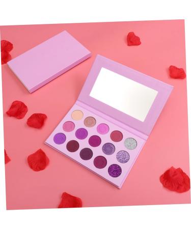 FOMIYES 15 Glitter Makeup Glitter Eye Shadow Eyeshadow Compact Cosmetic Miss Pearlescent Eye Shadow Box 1 count (Pack of 1) Purple - Buy Online on GoSupps.com