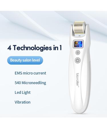 Microneedling Pen G5 Professional EMS Derma Roller with 540 Micro Titanium Needles & 2 LED Lights Electric Wireless Microneedle Device for Skin Tightening Anti-Wrinkle Reduce Acne Hair Growth - Buy Online on GoSupps.com