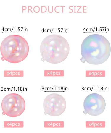 TLOTW 24 Pcs Balls Cake Toppers Bubble Mini Balloon Topper Pearl Insert Cupcake DIY Decoration for Girls Women's Party Decorations - Buy Online on GoSupps.com