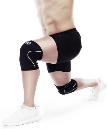 Rehband Knee Support Sleeve - 5mm Neoprene for CrossFit & Heavy Training | Unisex S Black - Available in Multiple Colors & Sizes - Buy Online on GoSupps.com