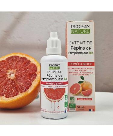 Organic Grapefruit Extract - Pomelo Biotic - Natural antioxidant - Dosed at 1200 mg - Propos'Nature - 50 ml - Buy Online on GoSupps.com