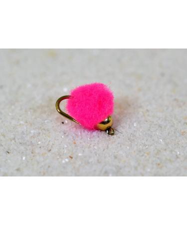 Tungsten Bead Egg Fly Assortment | Trout Fishing Flies Mustad Signature Hooks | 18 ct Multi Color Pack in Pink, Peach, Chartreuse - Buy Online on GoSupps.com