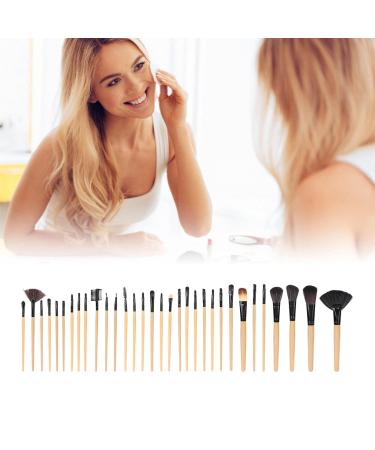 Professional 32-Piece Makeup Brush Set - Eyebrow Eyelash & Shadow Brushes for Flawless Cosmetics Application - International Shipping Available - Buy Online on GoSupps.com