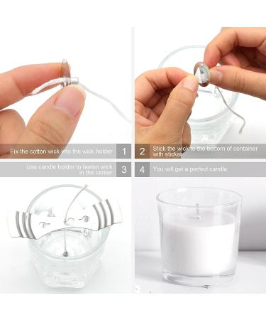 200 Ft 24 Ply Candle Wick Roll with Metal Holders & Sustainer Tabs - DIY Craft Making Kit - Buy Online on GoSupps.com