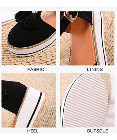 Creev Women's Wedge Shoes - Summer Slip-On Closed Toe Sandals | Leather Platform Footwear in Pink Leopard & Beige - Shop Now! - Buy Online on GoSupps.com