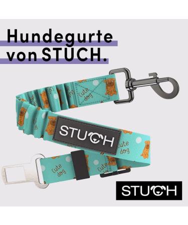 STUCH Universal Bungee Safety Belt for Dogs & Cats | Turquoise | Fits All Breeds & Car Types - Secure Travel Solution - Buy Online on GoSupps.com