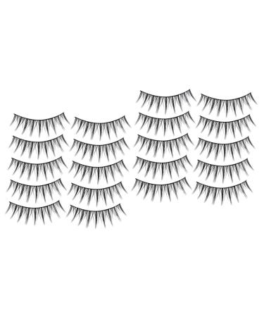 POPETPOP Mango 20 Pairs Fake Eyelashes Natural False Eyelashes False Lashes Women Eyelashes Lashes That Look Like Extensions Washing Capsules Soft Light Eye Lashes Japanese Fiber Set