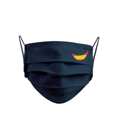Cencibel Smart Casual Mask with Spanish Flag Smile Navy Blue One Size