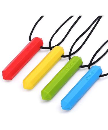 Chewlery Chew Necklace for Kids with ADHD & Autism - Crystal 4-Pack by Solace (Age 5+) - Buy Online on GoSupps.com