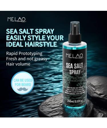 Sea Salt Spray for Men - Texturizing Hair Spray with Kelp Aloe & Red Algae for Beachy Volume & Texture - Buy Online on GoSupps.com
