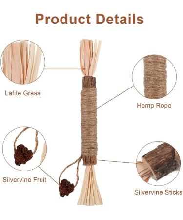 Organic Cat Mint Sticks - 6PCs Dental Chew Toys for Cats | Tooth Cleaning & Fresh Breath - Buy Online on GoSupps.com