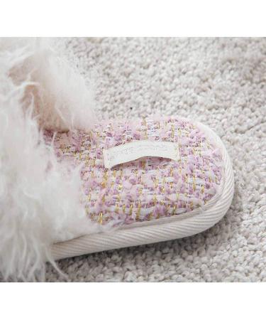 Ladies Slippers Women Fluffy Slippers Winter Warmth Faux Fur Home Plush Flat Slippers Ladies Ultra Soft Comfy Fluffy Casual Slides Furry Shoes for Indoor Outdoor - Buy Online on GoSupps.com