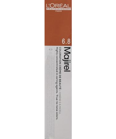 L'Or al Professionnel Majirel 6.8 Dark Blonde Mocha Beauty Cream Covers up to 100% of White Hair & Provides Shine and Intense Color 50 ml - Buy Online on GoSupps.com