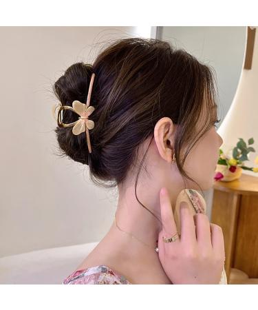 4 Pcs Cute Butterfly Hair Clips for Women & Girls - Metal Jaw Clips in Pink, Green, Brown & Blue - Buy Online on GoSupps.com