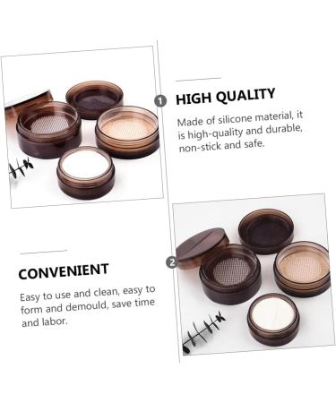 1 Set 3pcs Powder Box Mold Resin Epoxy Diy Silicone Molds Face Powder Case Mold Cosmetic Box Crystal - Buy Online on GoSupps.com