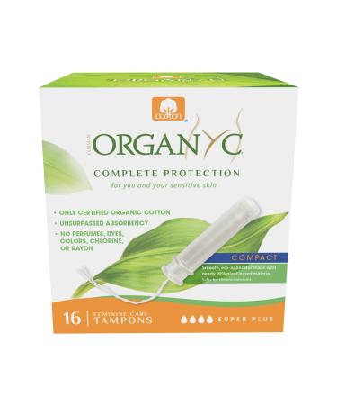 Organyc Organic Tampons Compact Super Plus 16 Tampons