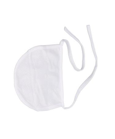 Tracheostomy Cover Soft Promotes Healing Length Adjustable Neck Stoma Protection Easy Tracheostomy (White)