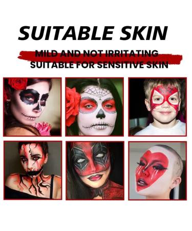 Highly Pigmented Non-Toxic Face & Body Color Stick - Perfect for Halloween Cosplay & SFX Makeup (White) - Buy Online on GoSupps.com