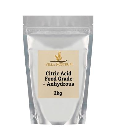 Citric Acid - Food Grade Anhydrous 2kg by Villa Nostrum