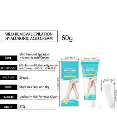 Hair Removal Cream - Hair Removal for Sensitive Skin Instant Lightening Formula for Body Hair Removal Suitable for Face Legs and Intimate Areas - Buy Online on GoSupps.com