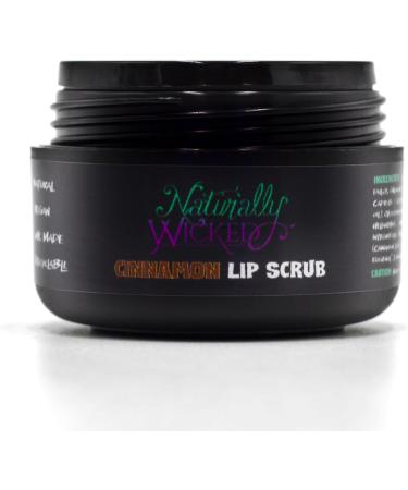 Naturally Wicked Cinnamon Lip Scrub - Natural & Vegan Exfoliant (15ml) - Buy Online on GoSupps.com