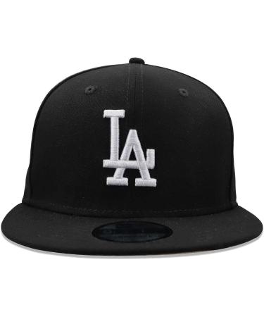 New Era Los Angeles Dodgers 9Fifty MLB Baseball Cap - Black/White | Adjustable Straight Brim One Size - Buy Online on GoSupps.com