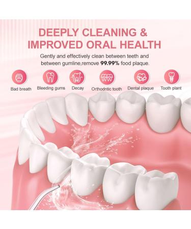 350mL Water Flosser - Cordless Dental Oral Irrigator with 6 Jet Tips 3 Modes USB Rechargeable IPX7 Waterproof - Perfect for Home & Travel (Pink - Buy Online on GoSupps.com