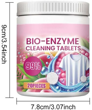 ERMOPATRY Multi-Functional Bio-Enzyme Cleaning Tablets Dissolve Concentrated Cleaning Tablets Bio Enzyme Explosive Salt Barrel Large Capacity Bleach Tablets for Laundry Kitchen Clothes (1pcs) - Buy Online on GoSupps.com