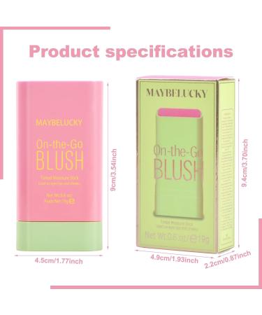 Natuce Matte Blush 3 in 1 Blush Stick for Cheeks Eyes and Lips Non-Greasy Natural and Long-Lasting Makeup Blush Cream Multi-Use Blush Stick Cosmetics (3#coral orange) - Buy Online on GoSupps.com